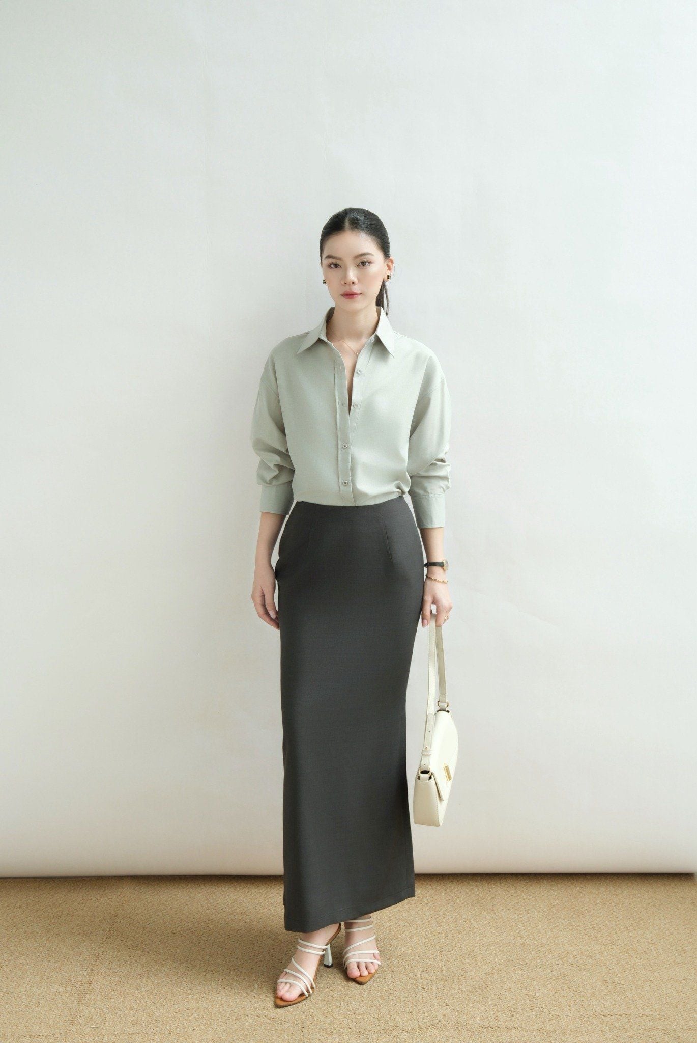  Sơ Mi Trơn Oversize FAS333 