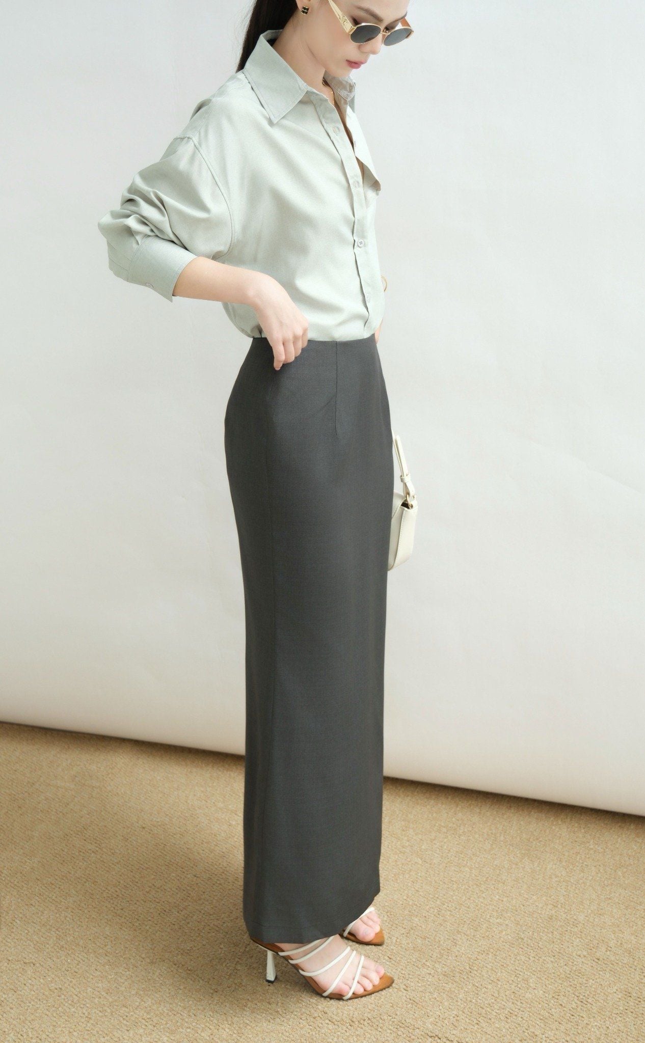  Sơ Mi Trơn Oversize FAS333 