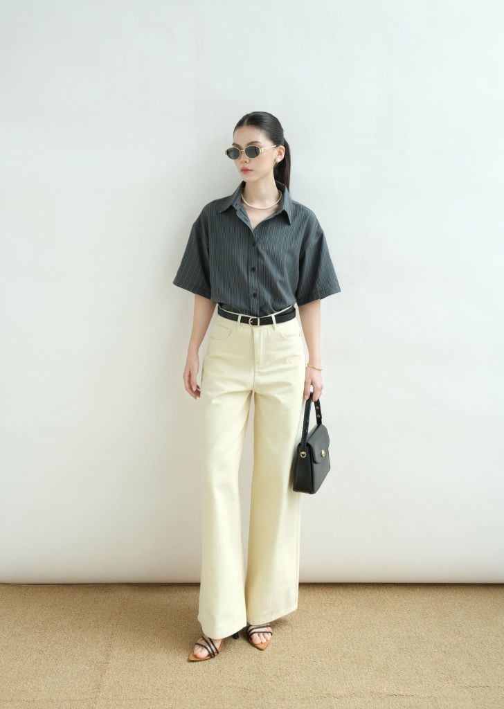  Áo Sơ Mi Tay Ngắn FAS389 