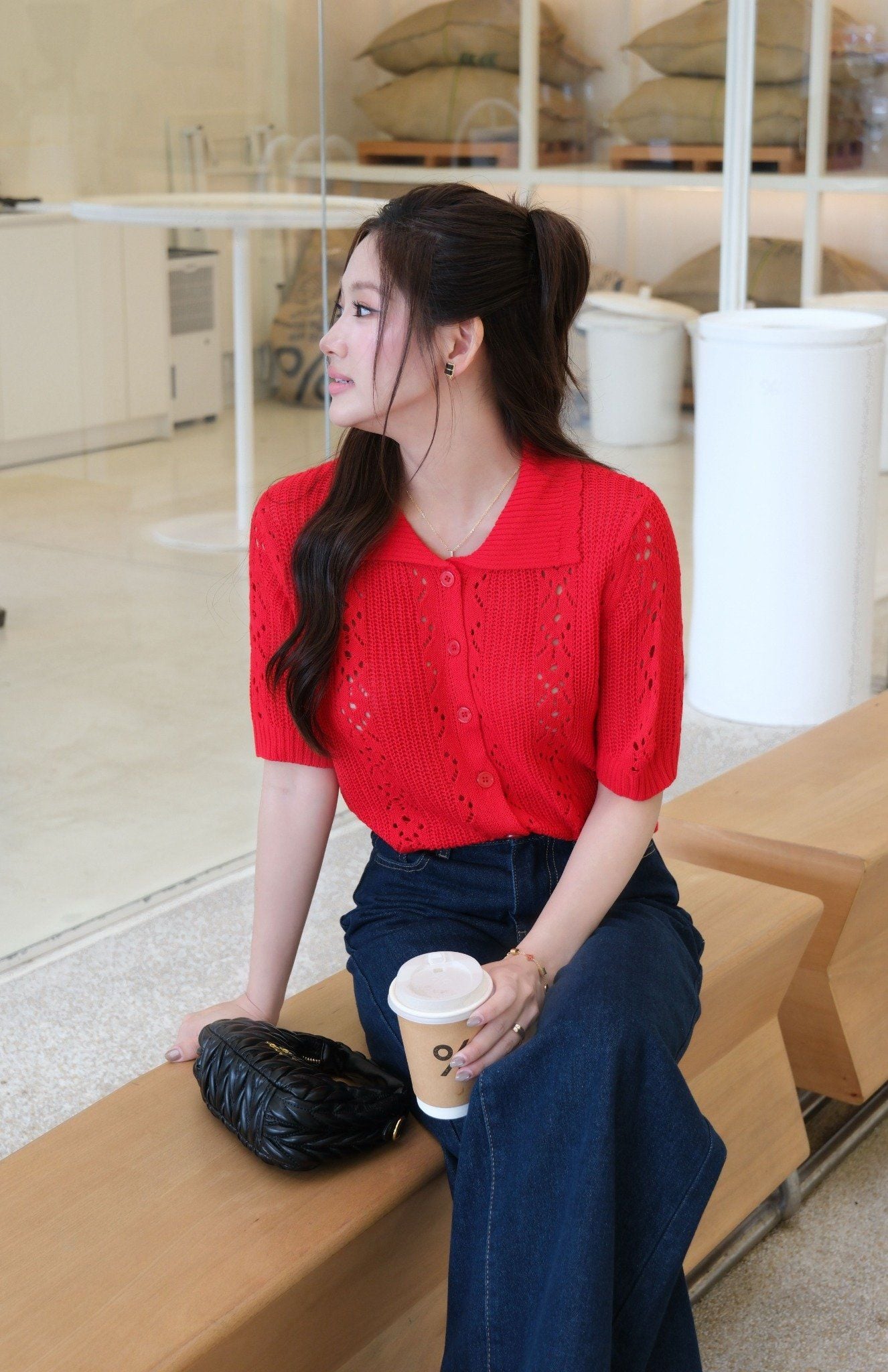  Áo Dệt Kim Hoa FAK088 