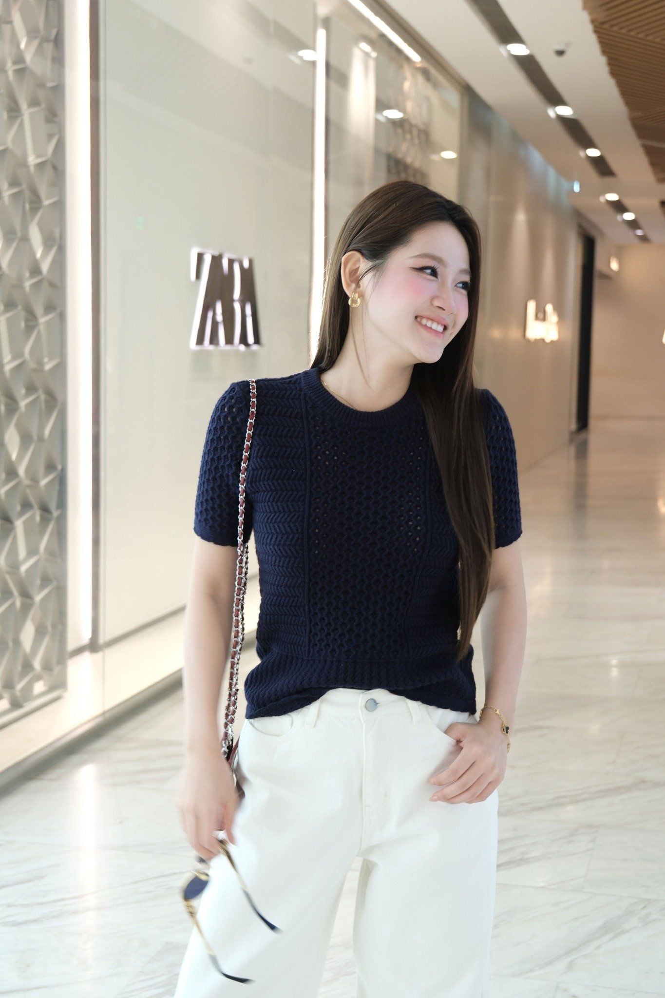  Áo Dệt Kim Cổ Tròn FAK085 