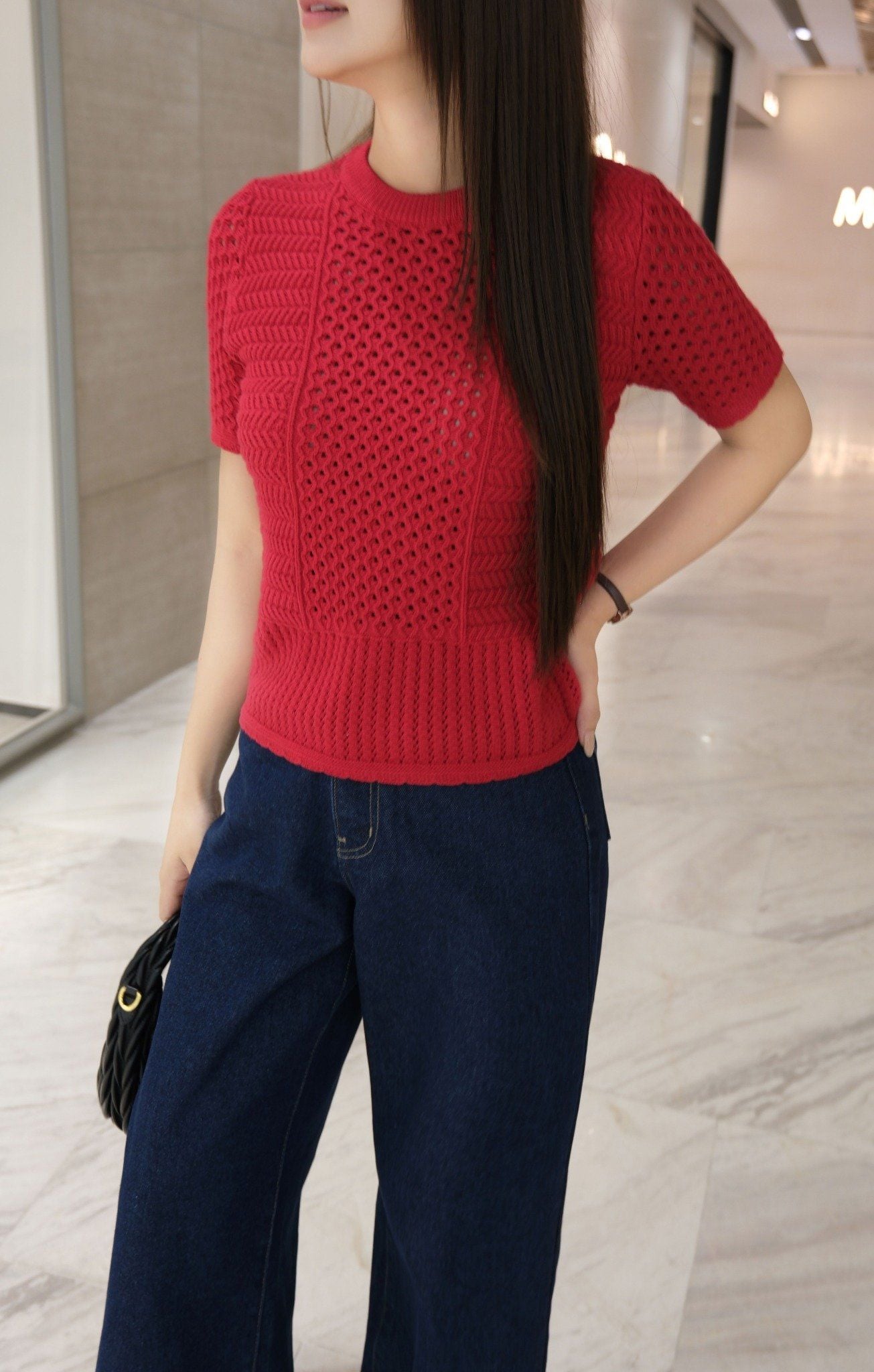  Áo Dệt Kim Cổ Tròn FAK085 