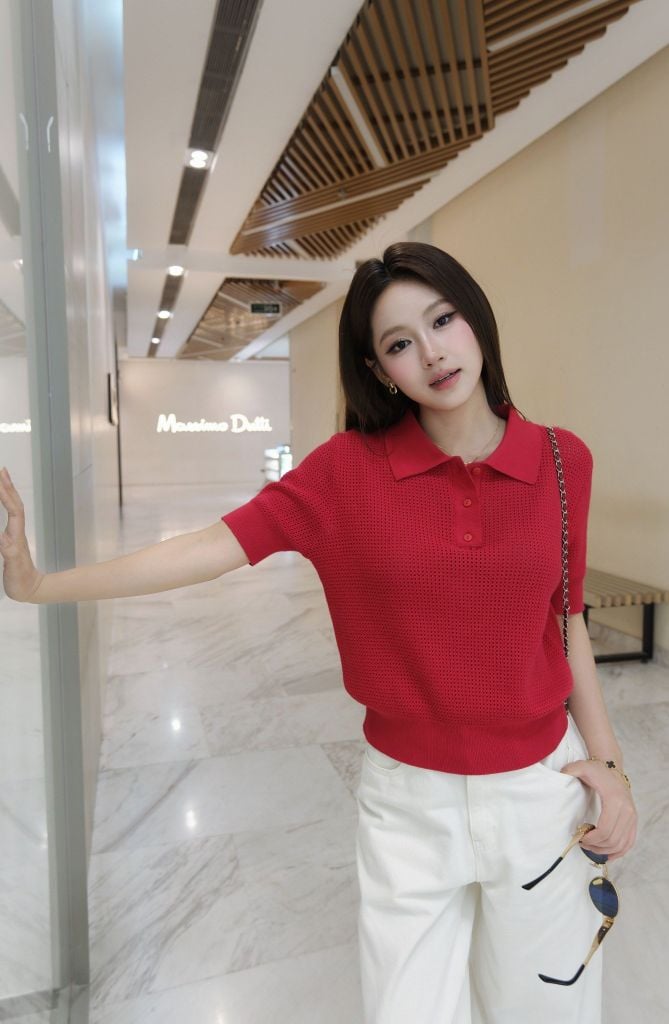  Áo Polo Lưới Dệt Kim FAP084 