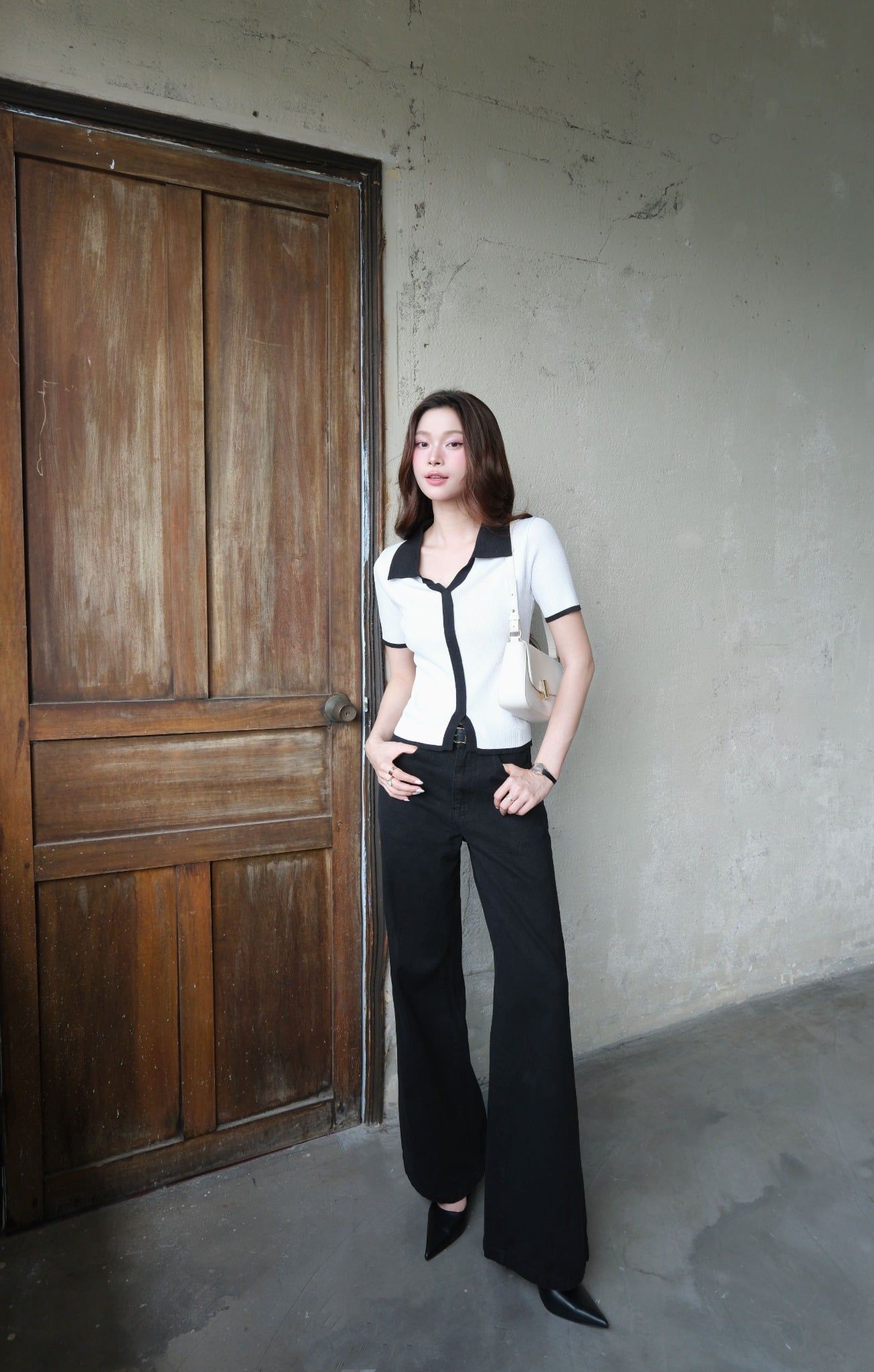  Áo Dệt Kim Viền FAK094 