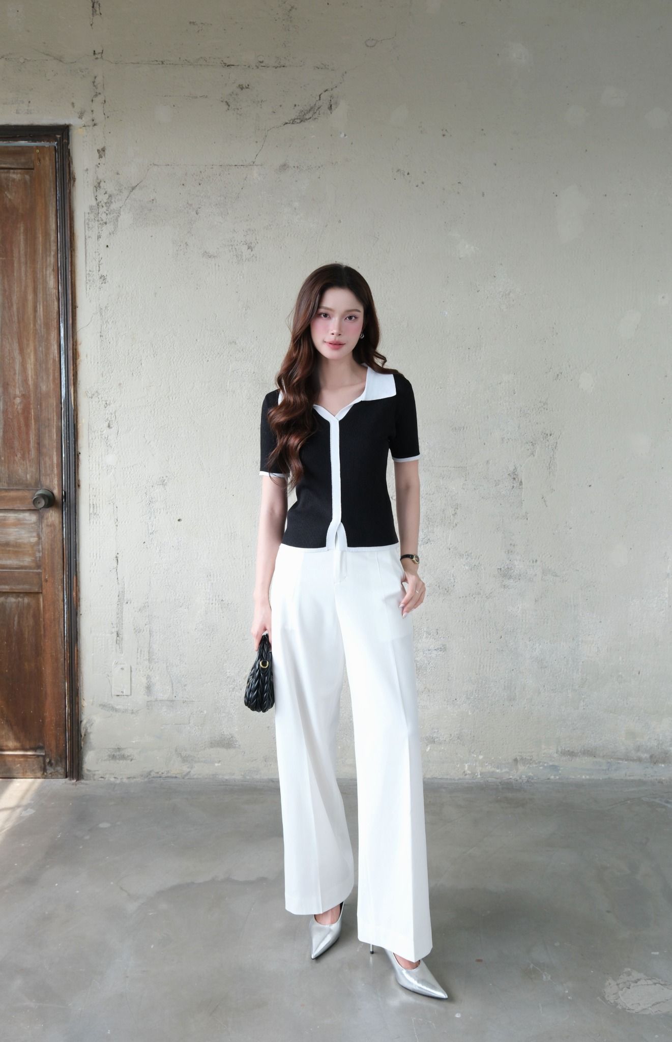  Áo Dệt Kim Viền FAK094 