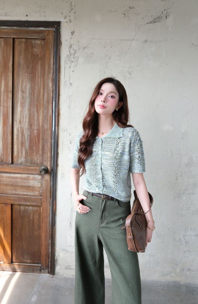  Áo Dệt Kim Hoa FAK093 