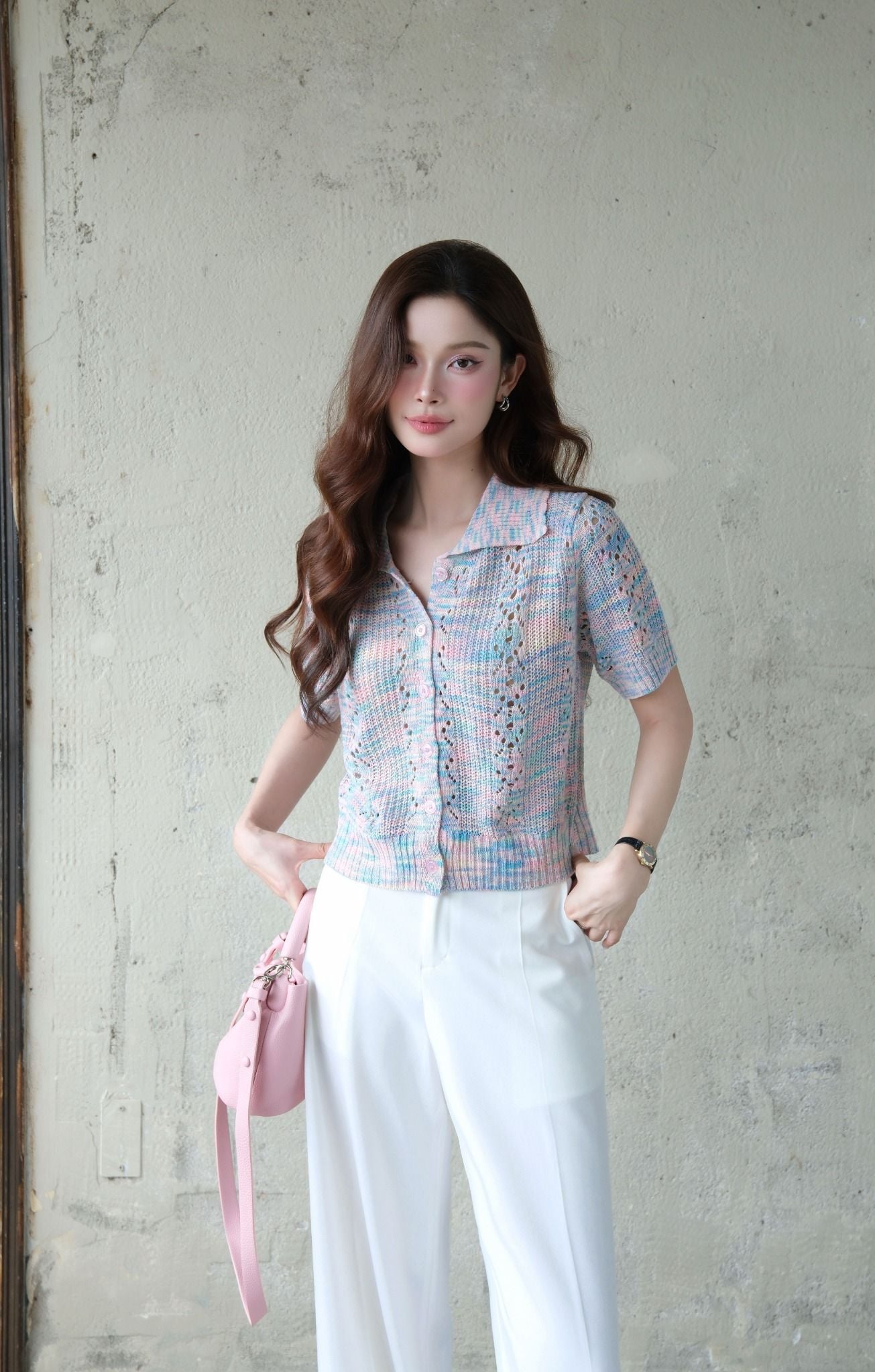  Áo Dệt Kim Hoa FAK092 