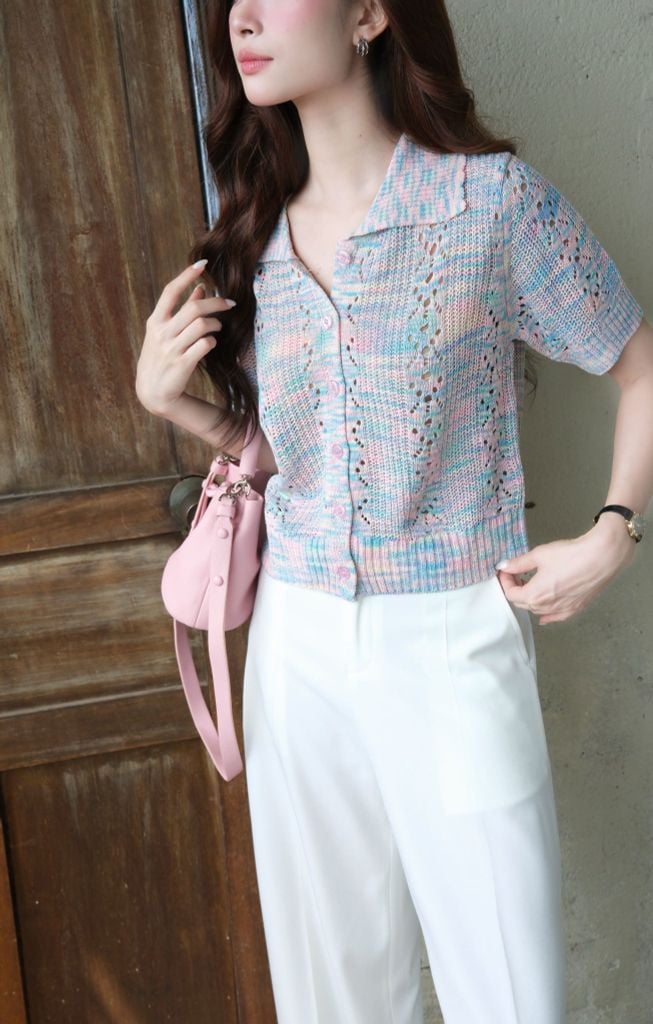  Áo Dệt Kim Hoa FAK092 