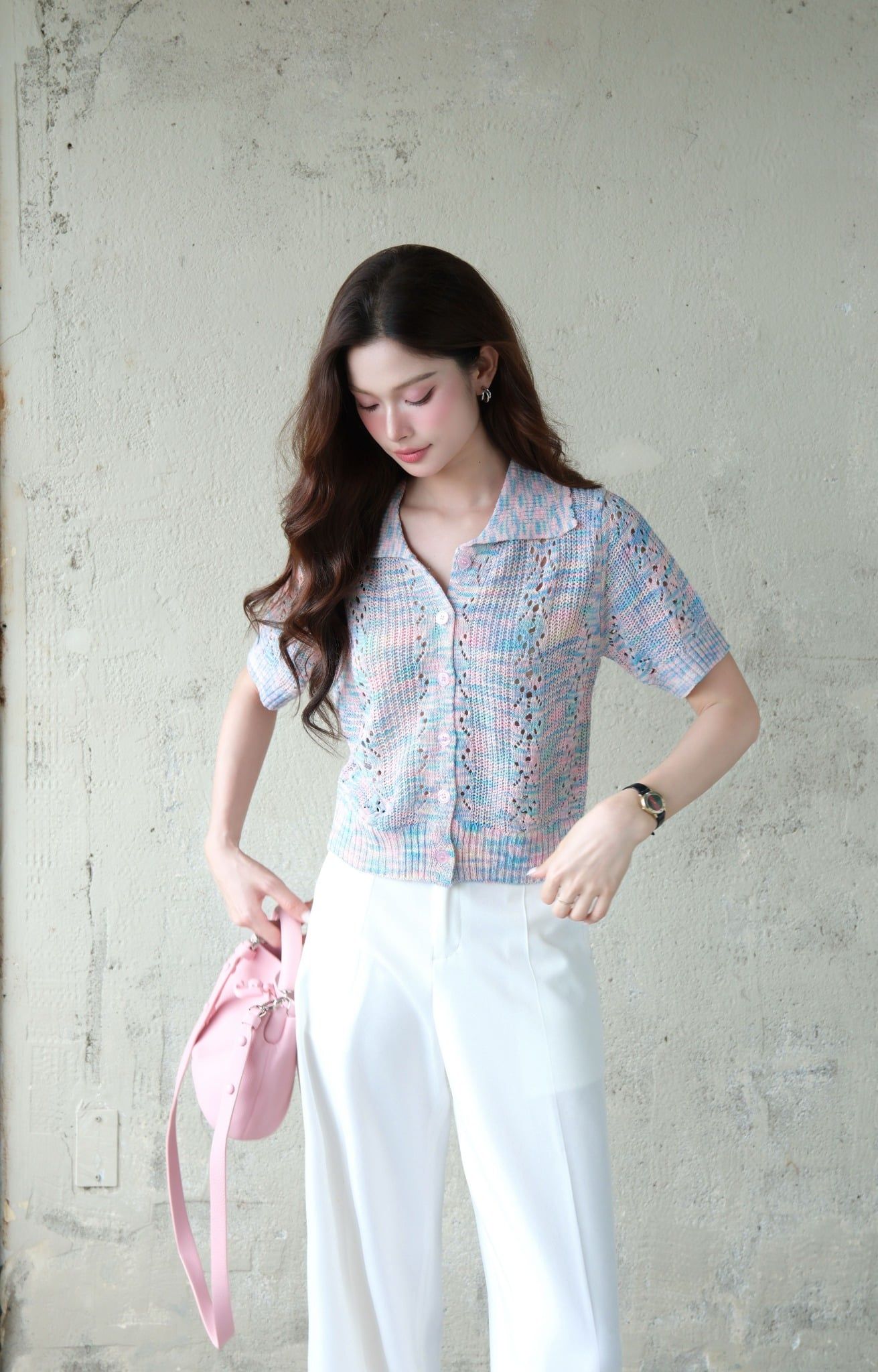  Áo Dệt Kim Hoa FAK092 