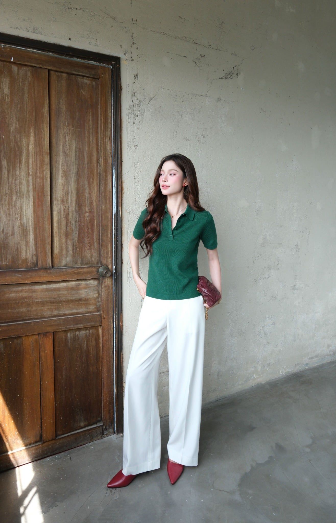  Áo POLO Dệt Kim FAP095 