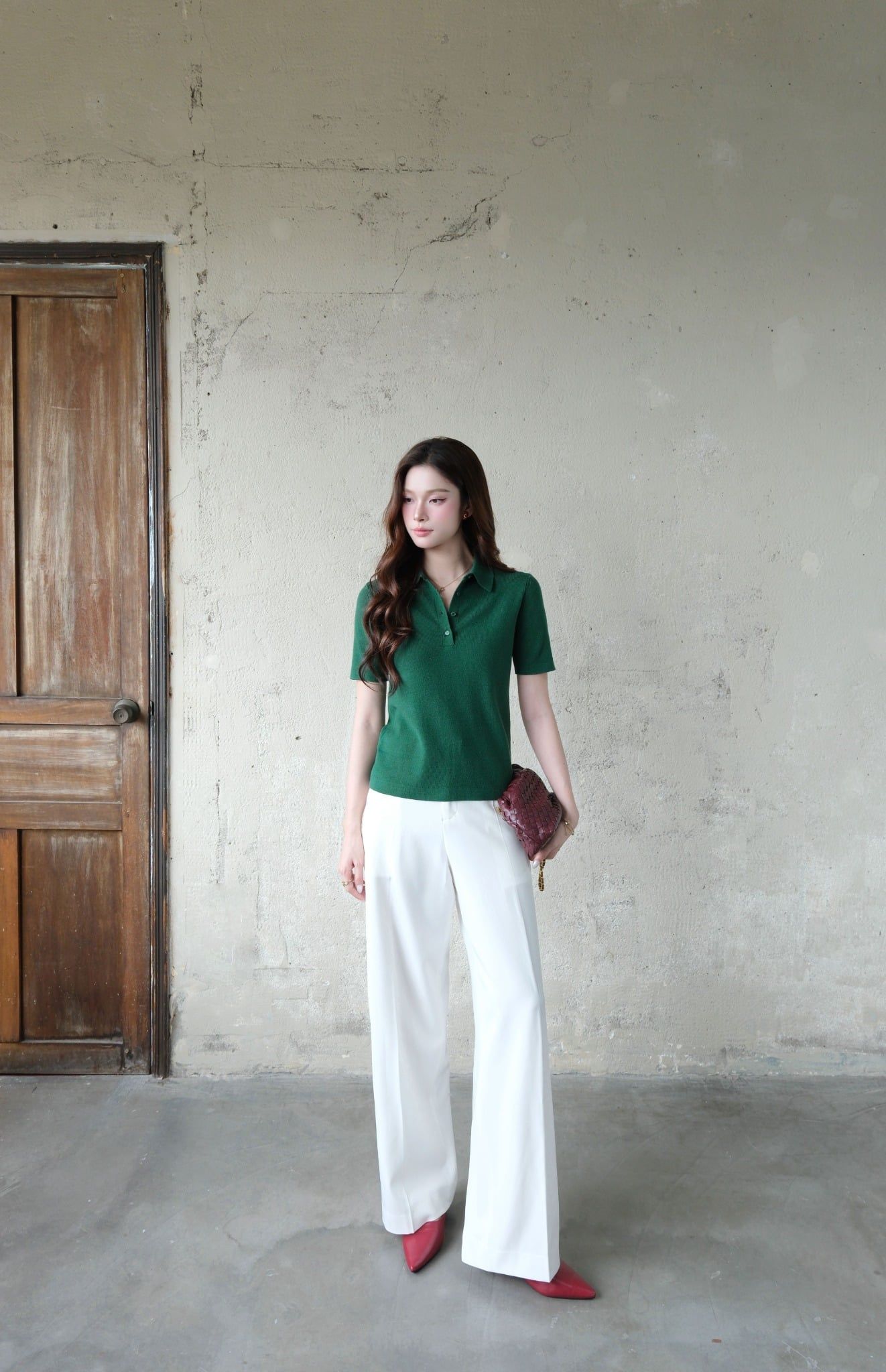  Áo POLO Dệt Kim FAP095 