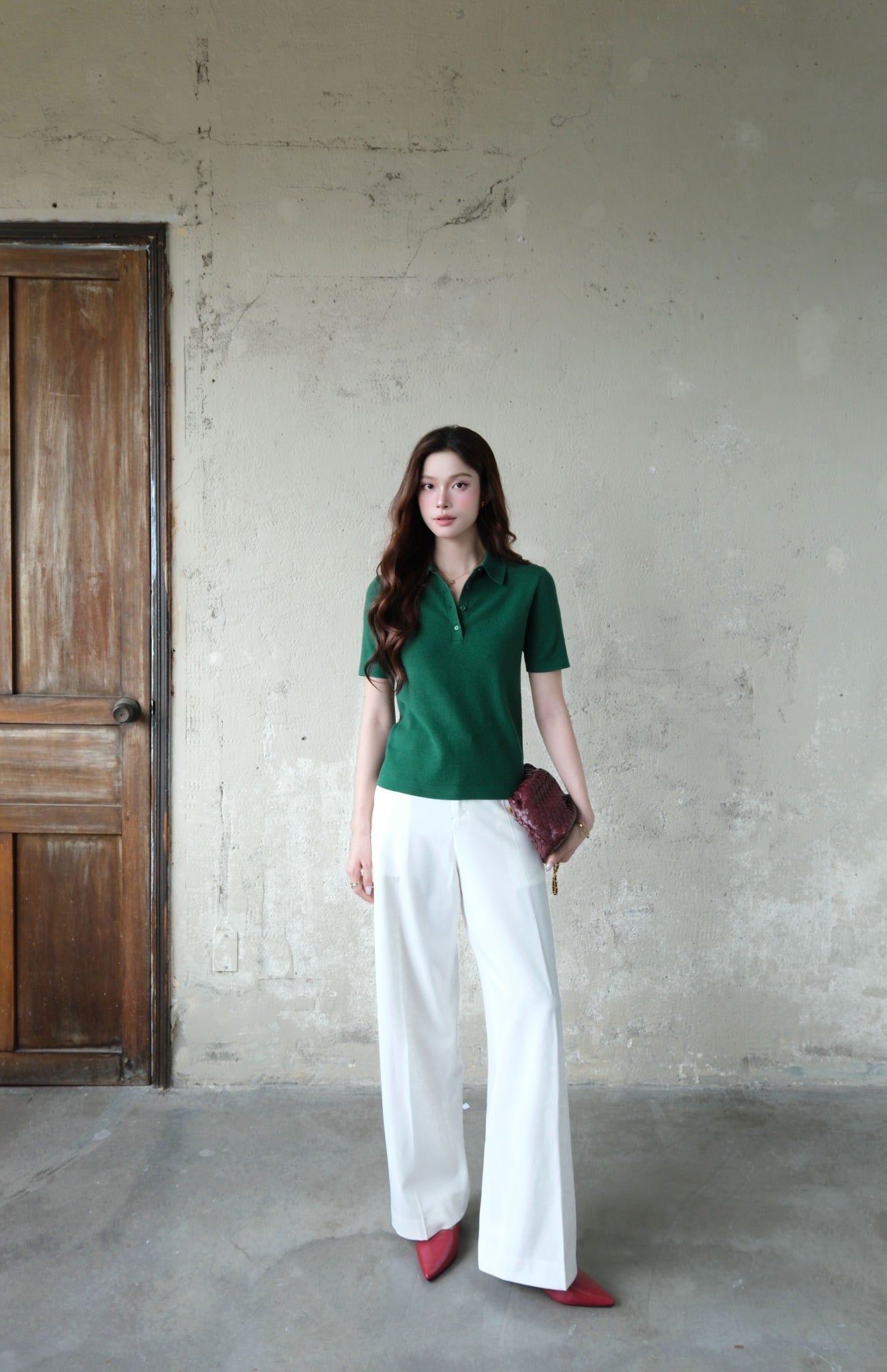  Áo POLO Dệt Kim FAP095 