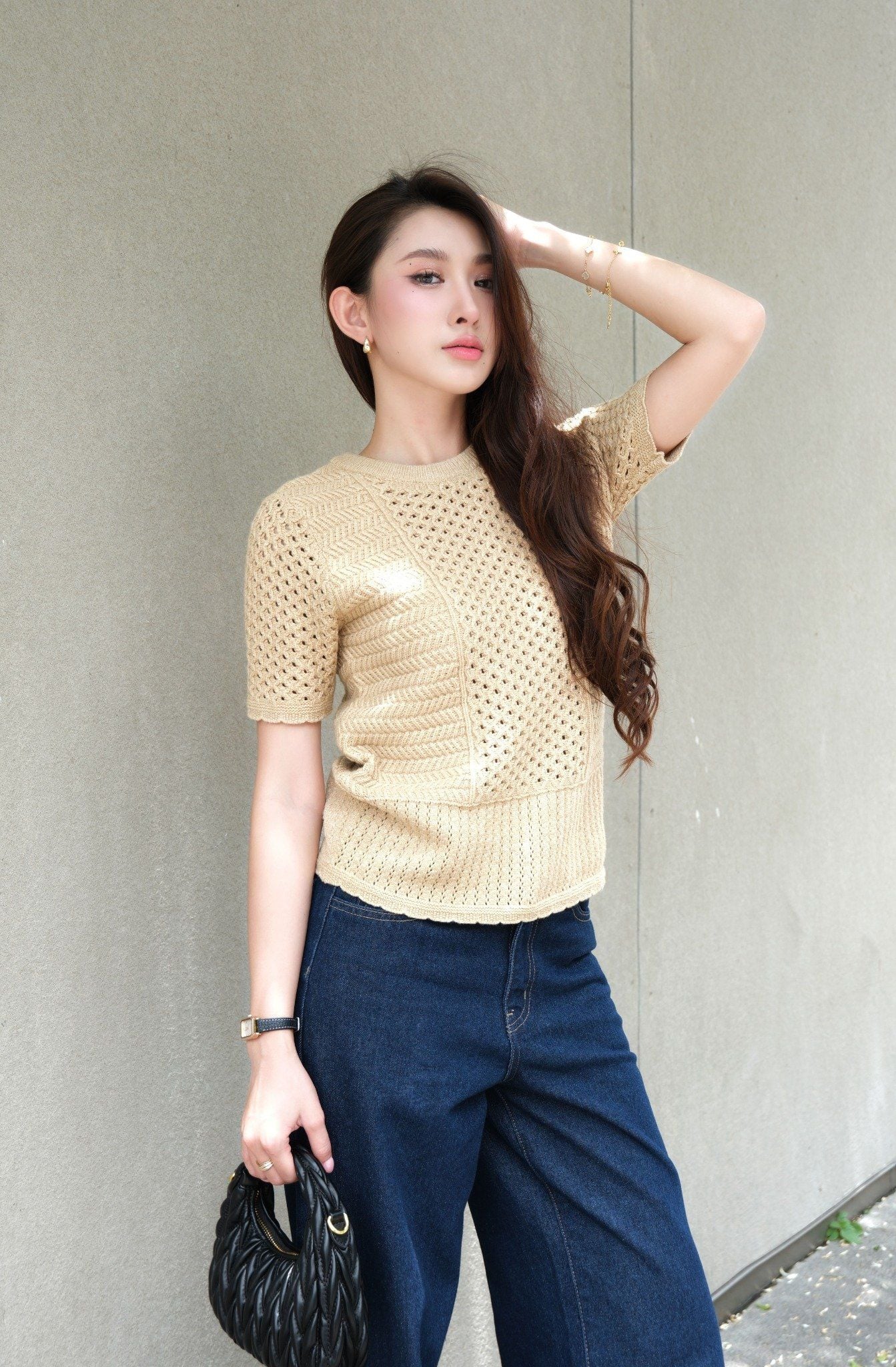  Áo Dệt Kim Cổ Tròn FAK085 