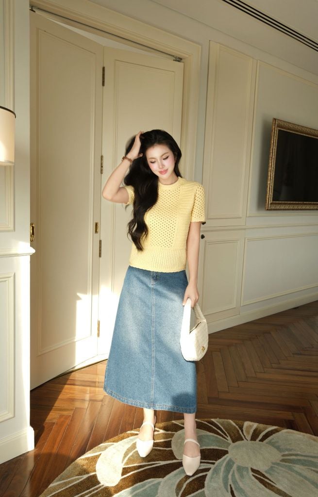  Áo Dệt Kim Cổ Tròn FAK085 