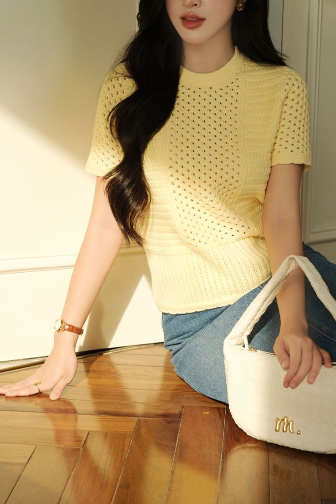  Áo Dệt Kim Cổ Tròn FAK085 