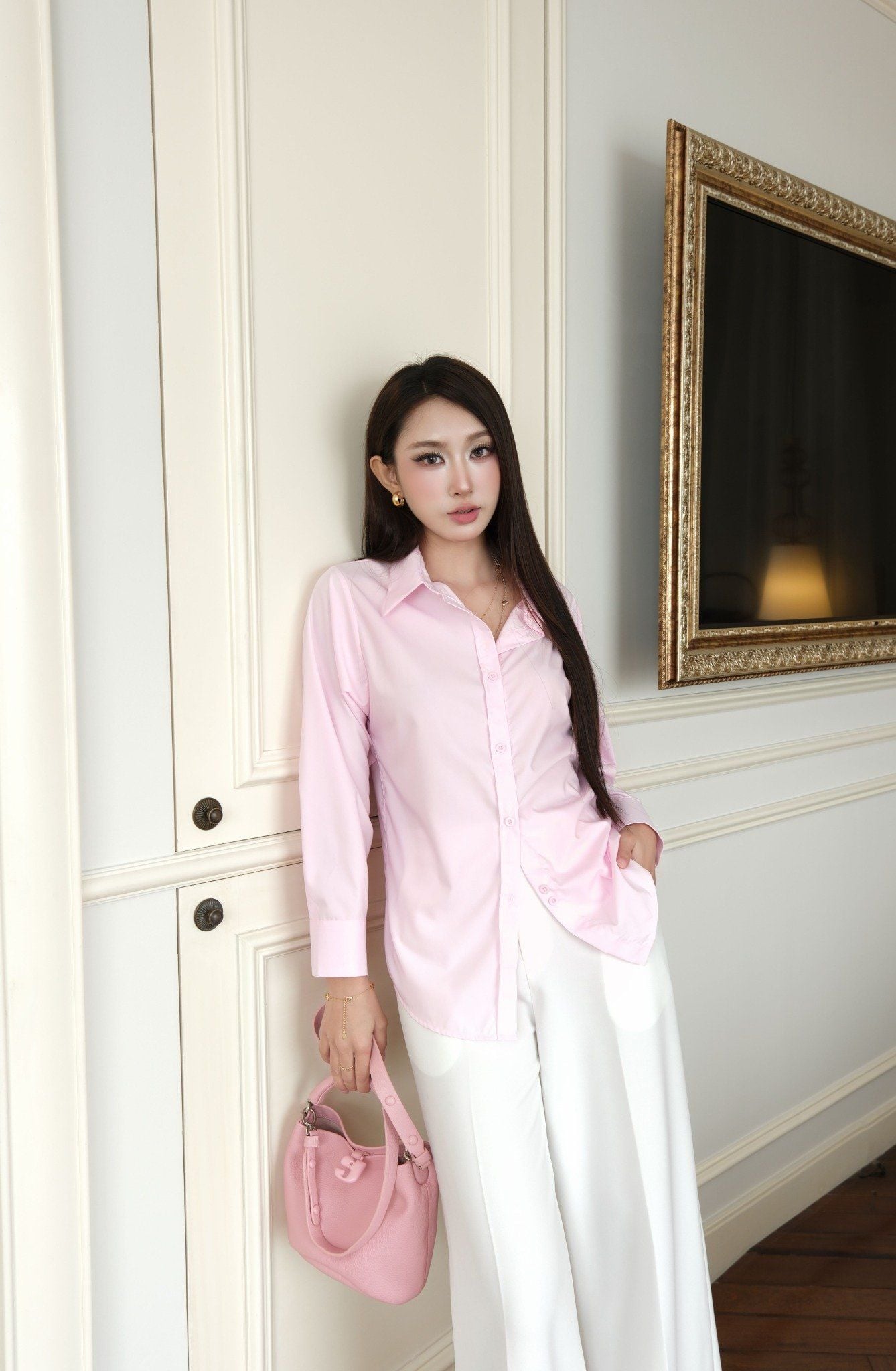  Áo Sơ Mi Trơn Classic FAS383 