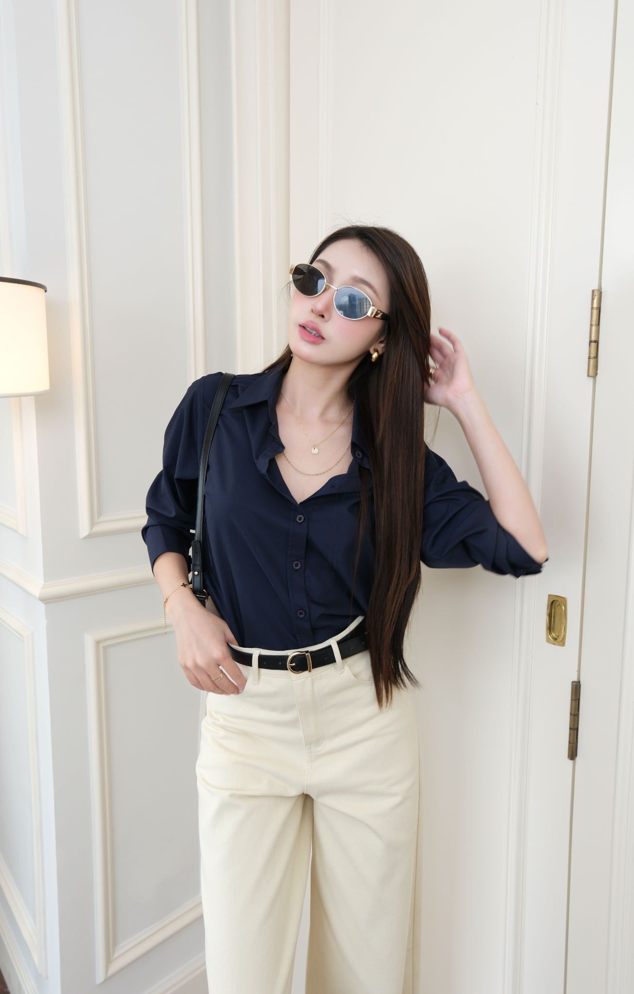  Áo Sơ Mi Trơn Classic FAS383 