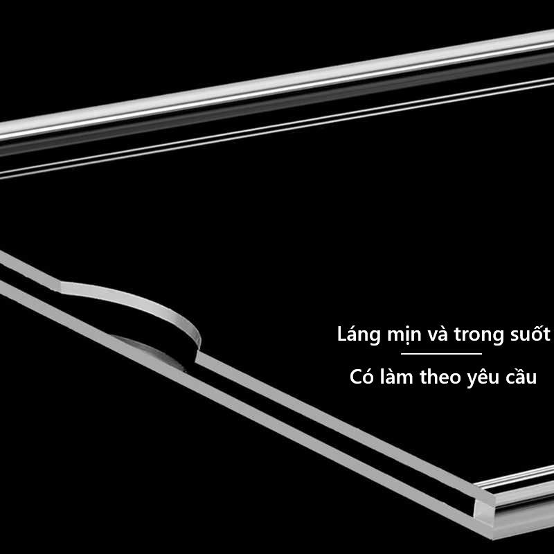  Khung Ảnh Khay Để Tài Liệu Dán Tường Hoặc Để Bàn Trong Suốt (Mica Cao Cấp, Có Keo Sẵn, Đủ Cỡ A6-A3) Mica EPeBen 