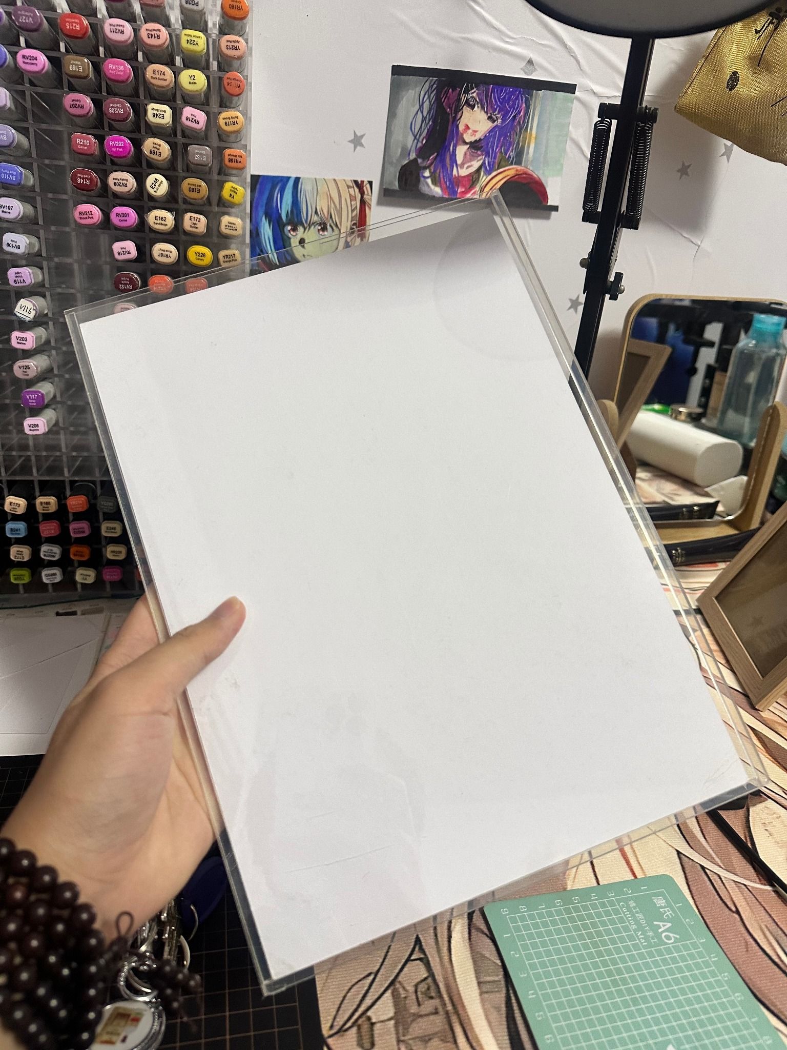  Khung Ảnh Khay Để Tài Liệu Dán Tường Hoặc Để Bàn Trong Suốt (Mica Cao Cấp, Có Keo Sẵn, Đủ Cỡ A6-A3) Mica EPeBen 