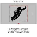  Tranh Mica EPeBen dán tường nổi 3d Hình Vui Nhộn decor trang Trí Nhà Hàng,Quán Ăn 