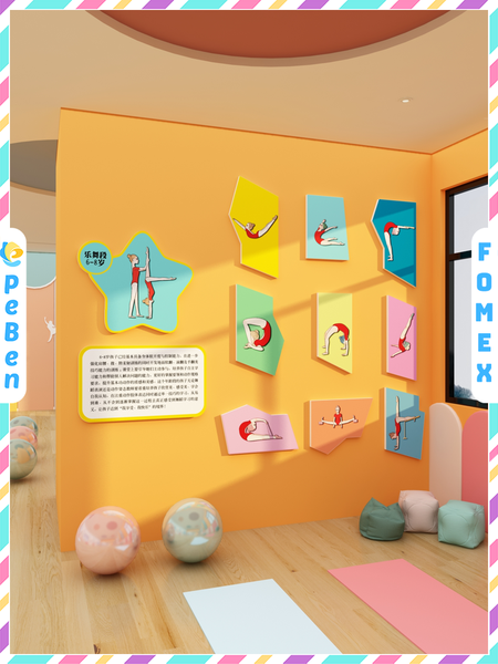  Tranh Fomex EPeBen dán tường nổi 3d  Lớp Học Khiêu Vũ Trang Trí Phòng Trẻ Cho Bé, Mầm non, Mẫu Giáo 