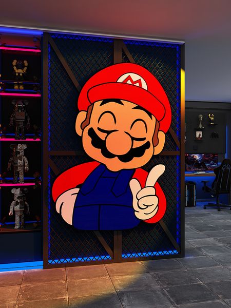  Tranh Fomex EPeBen dán tường nổi 3d Mario  trang trí Phòng cho bé, Phòng ngủ, Mẫu giáo 