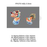 Tranh Fomex EPeBen dán tường nổi 3d Rông Lễ Hội trang trí Phòng ngủ, Mẫu giáo 