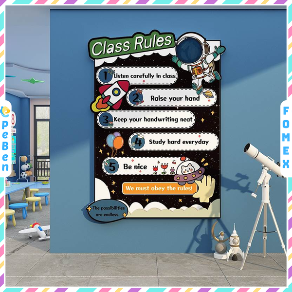  Tranh Fomex EPeBen dán tường nổi 3d Hành Tinh  trang trí Phòng cho bé, Phòng Học, Mẫu giáo 