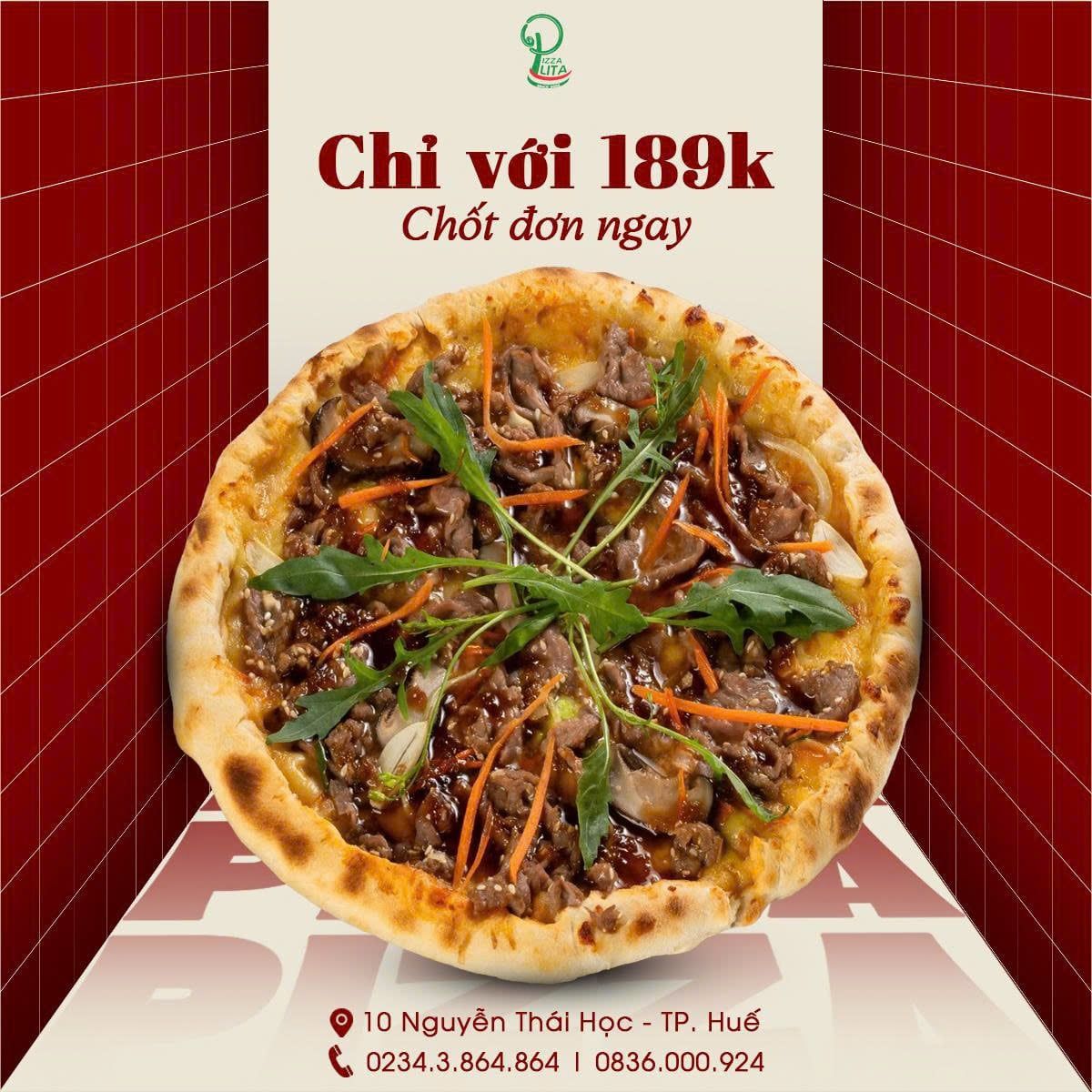  PIZZA ĐỒNG GIÁ 189K - SIZE 27CM | ÁP DỤNG THỨ 2 - THỨ 5 | KHUNG GIỜ 11H - 19H 