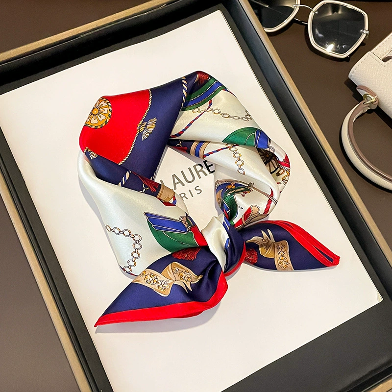 Khăn lụa tơ tằm họa tiết 53x53cm BASELE1112