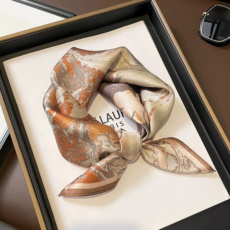 Khăn lụa tơ tằm họa tiết 53x53cm BASELE1122