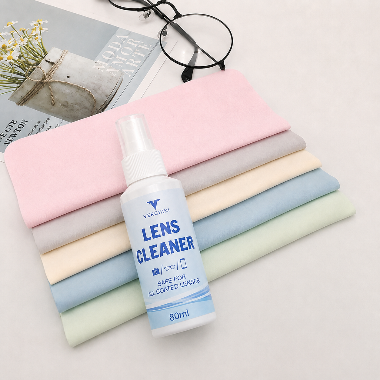 Combo Chăm Sóc Tròng Kính / Nước lau+Khăn lau tròng kính COMBOMK