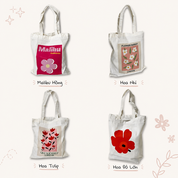 VERCHINI - Túi tote vải CANVAS - TXN003