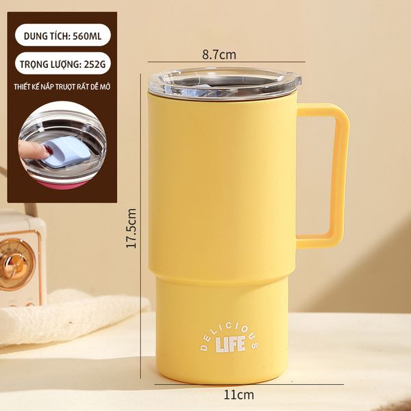 VERCHINI - Ly giữ nhiệt inox 304 có tay cầm