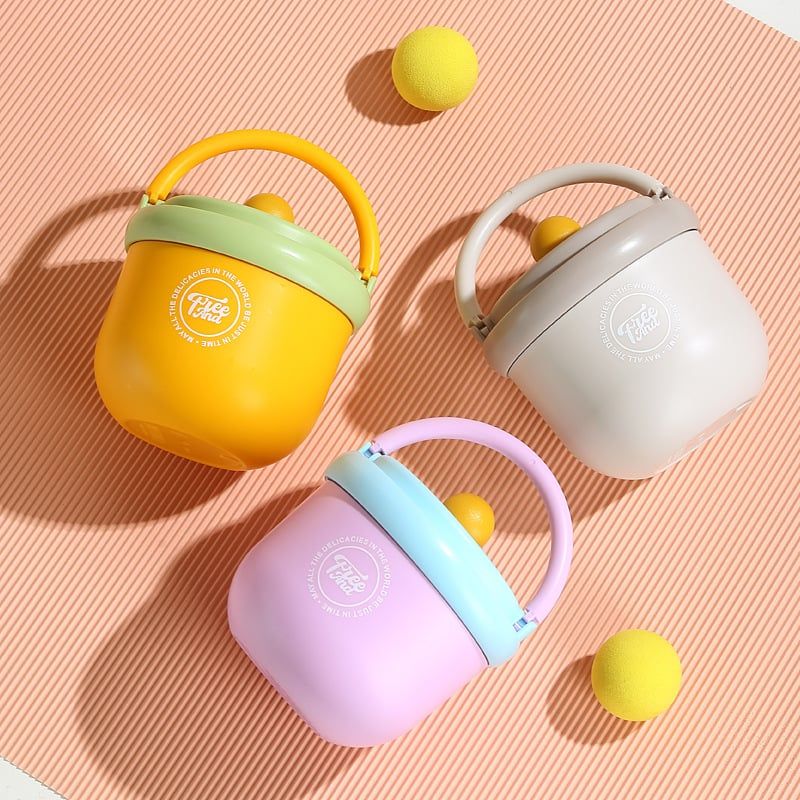 VERCHINI - Cốc súp có nắp thìa inox 304