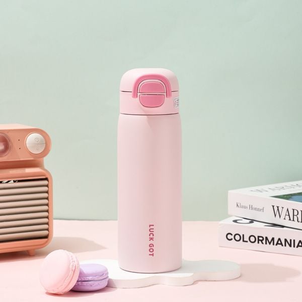 VERCHINI - Bình nước giữ nhiệt Inox 316 phối màu trơn phong cách