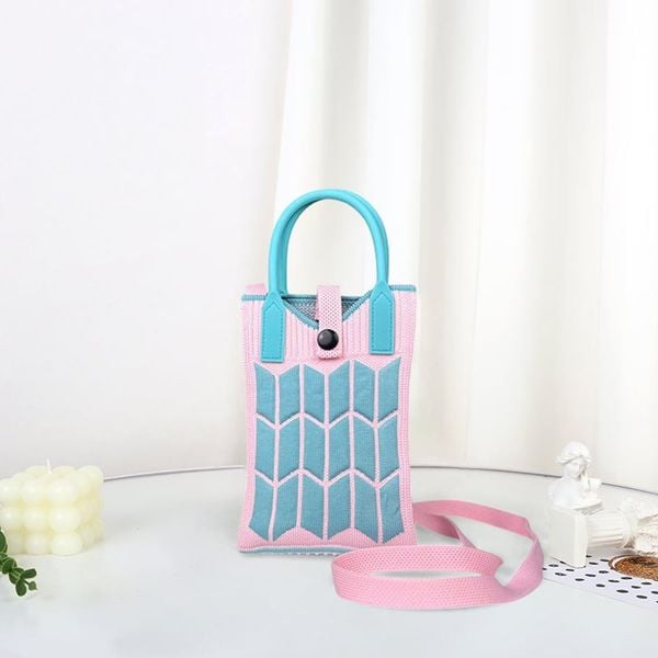 VERCHINI - Túi len đeo chéo mini