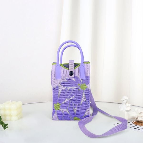 VERCHINI - Túi len đeo chéo mini