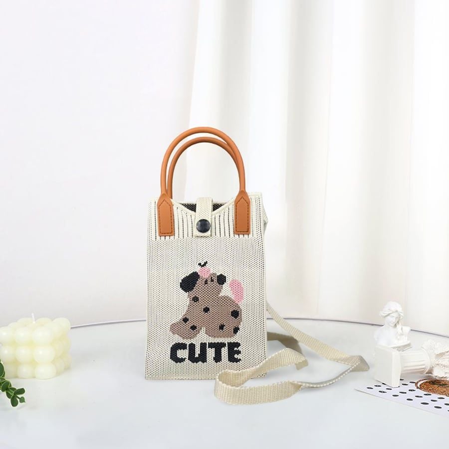 VERCHINI - Túi len đeo chéo mini