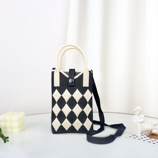 VERCHINI - Túi len đeo chéo mini