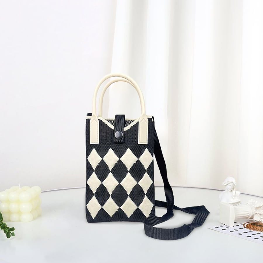 VERCHINI - Túi len đeo chéo mini