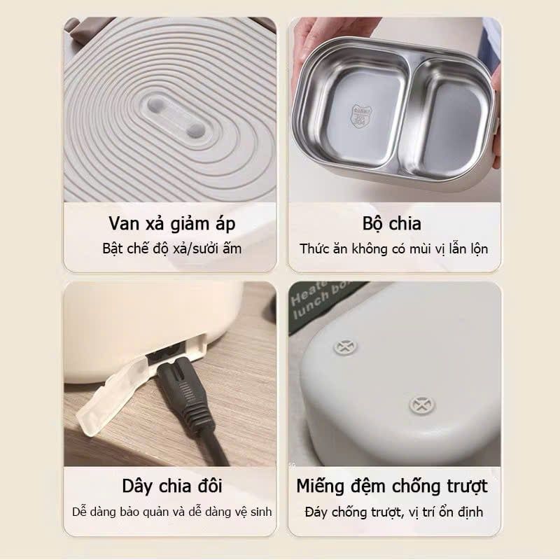 VERCHINI- Hộp cơm hâm nóng bằng điện