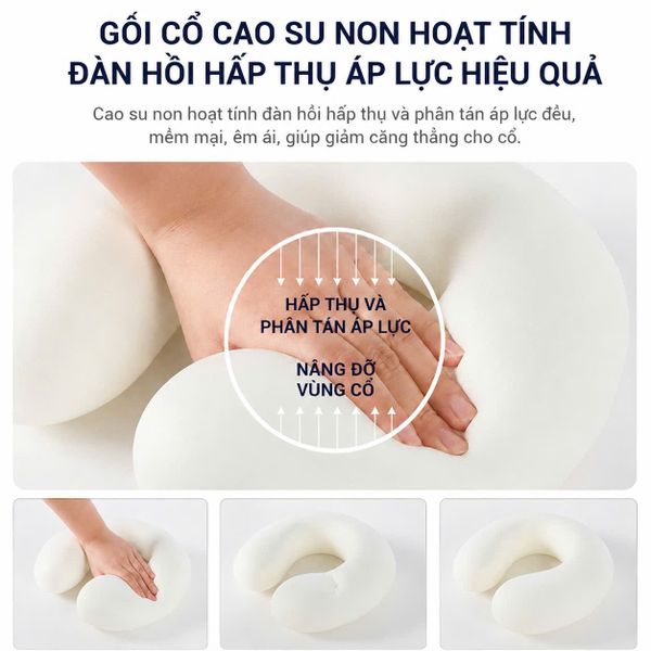 VERCHINI - Gối kê cổ chữ U cao su non