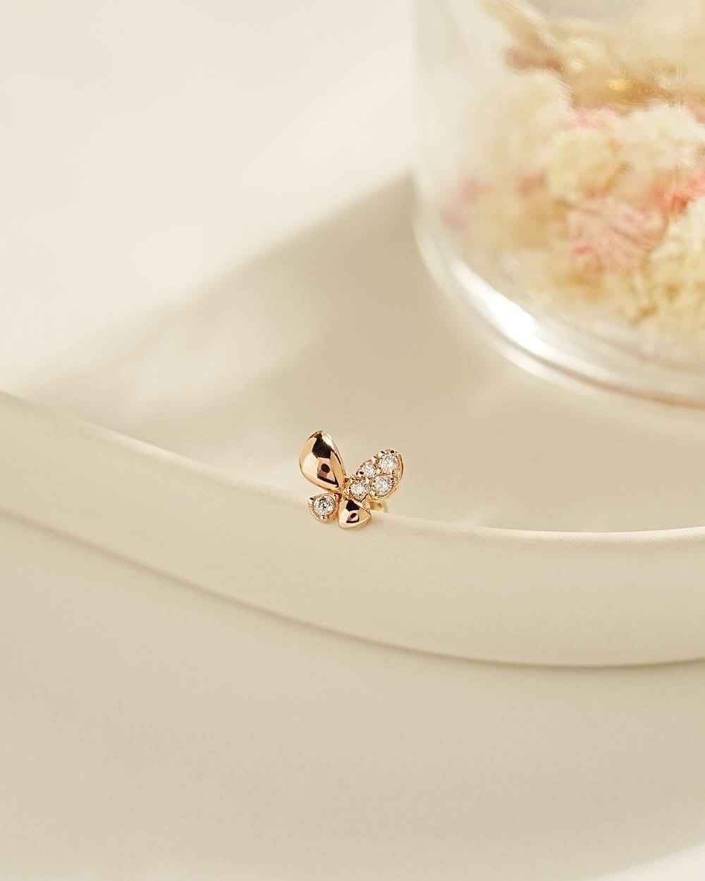  14K Crystal Butterfly Piercing 