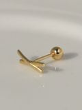  14K Cross Bar Piercing 