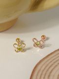  14K Peridot Butterfly Piercing 