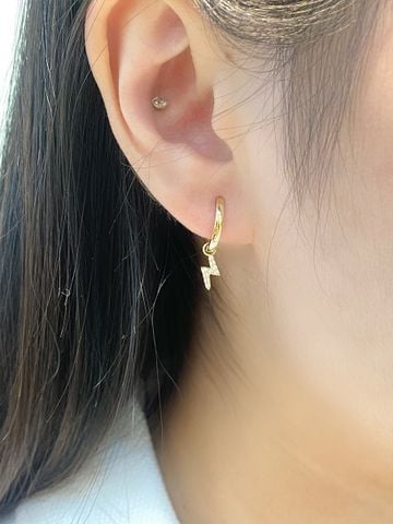  14K Petite Lightning Charm 