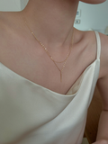  14K Layered Double chain Necklace 