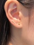  14K Slim Bar Piercing 