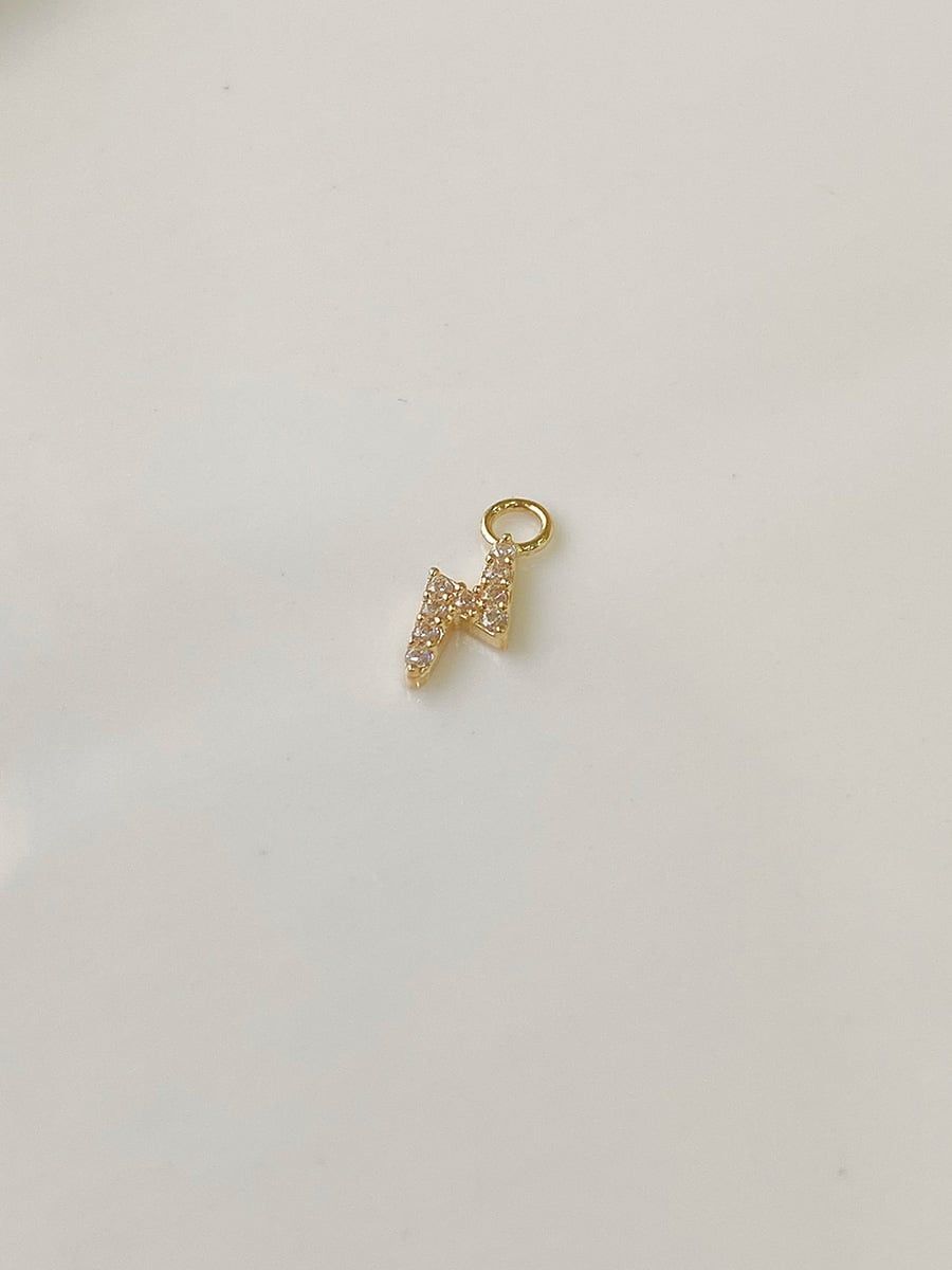  14K Petite Lightning Charm 